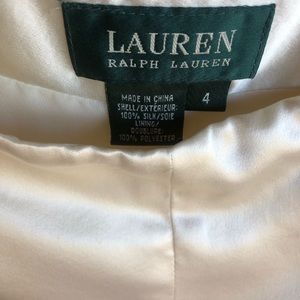 Ivory Silk Ralph Lauren High Waist Trousers